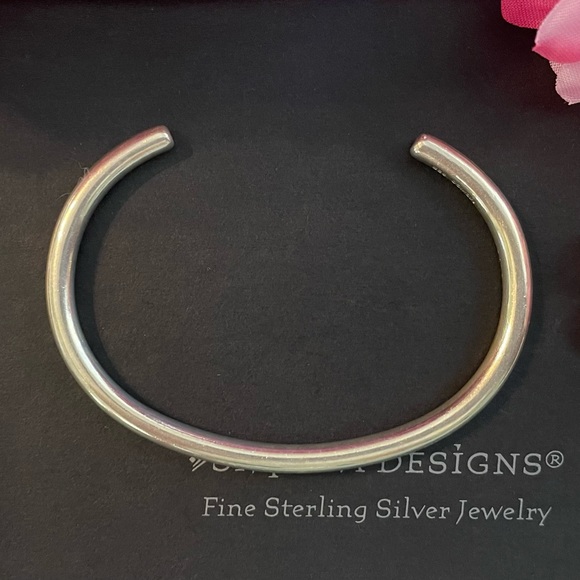 Silpada Rare Sterling Silver Slim Cuff Bracelet B0390 - Picture 8 of 16